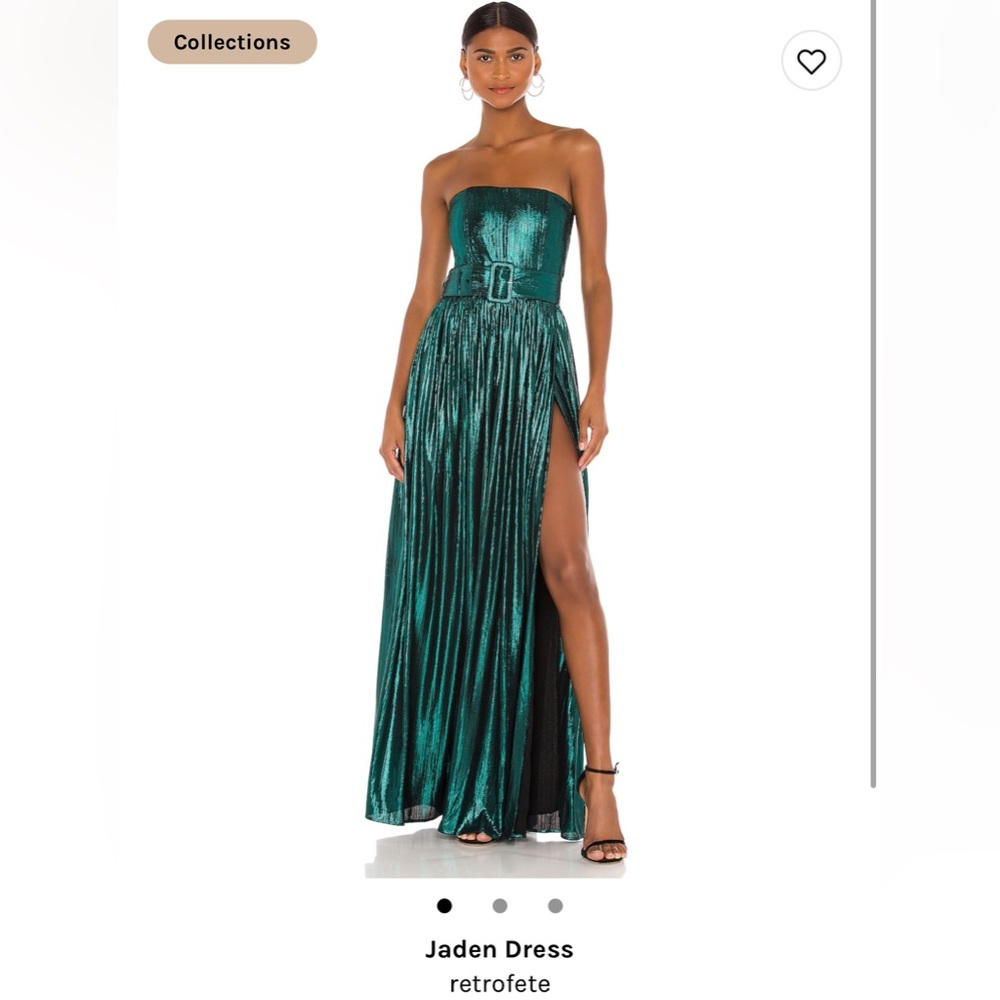Retrofete Jaden Dress in Emerald Green